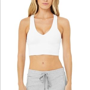 Alo Yoga Real Bra Tank, medium - White